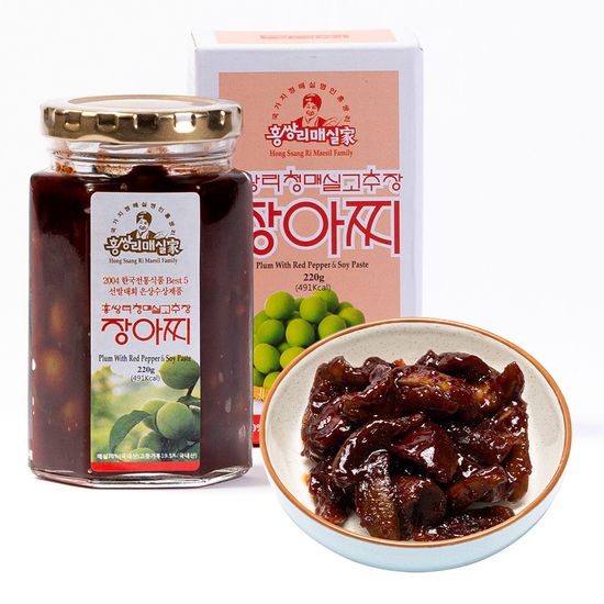 홍쌍리 고추장장아찌220g+매실절임240g