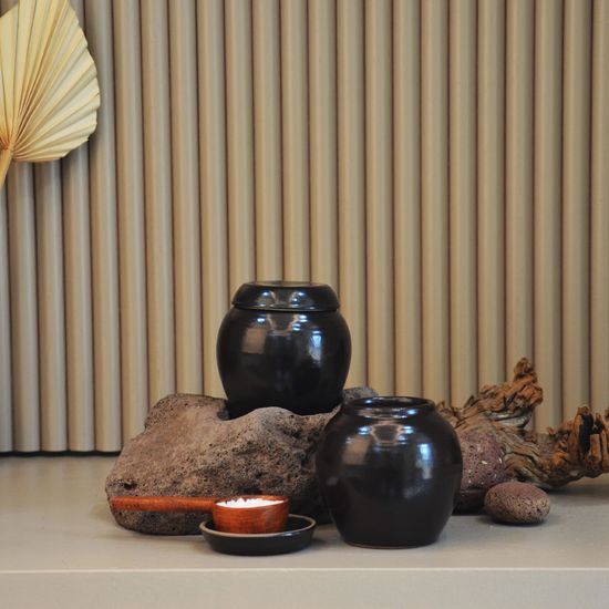 옹기종기 긴미니항아리 (뚜껑포함 1SET) 1+1