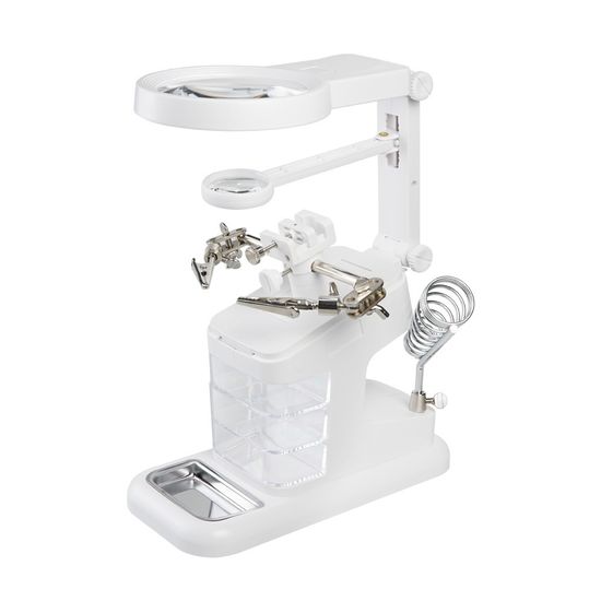 납땜 작업용 LED 확대경 / 작업 보조스탠드 LJA391D