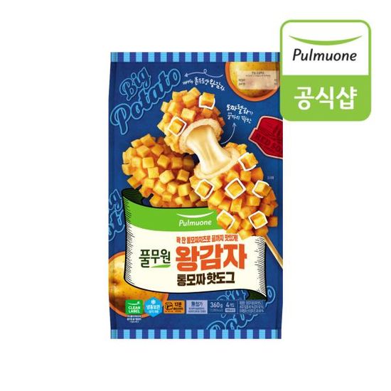 풀무원 왕감자모짜렐라핫도그 x 4개 (4개입 x 1봉)