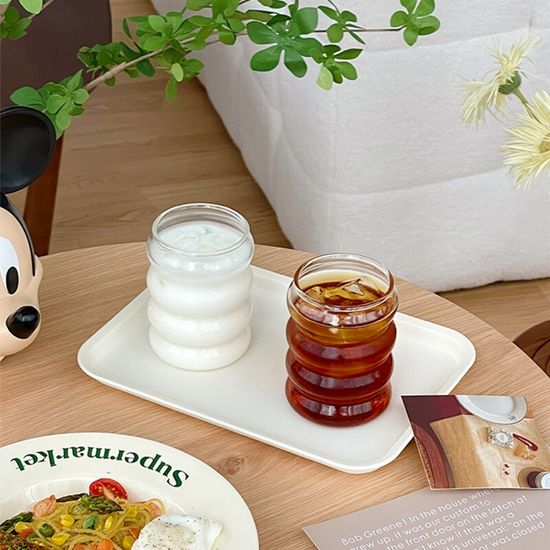 홈카페 투명 볼록이 아이스 커피 컵 1p 위스키