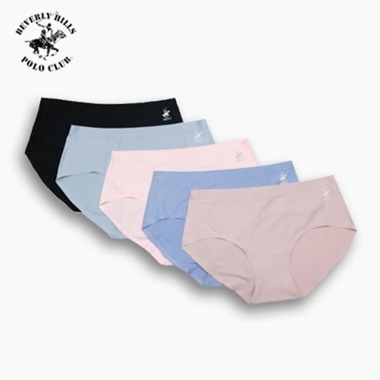 폴로클럽 여성 심리스 노라인 팬티 5매 세트 BPW-3039
