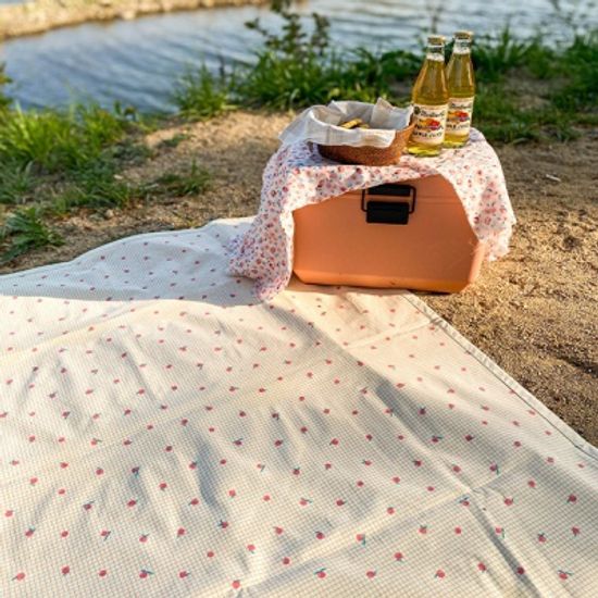 홀리데이 방수 캠핑 피크닉 매트 돗자리-자두노랑