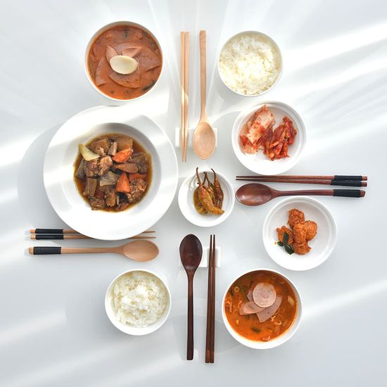 디유 옻칠 나무 수저세트_1인 숟가락 젓가락 세트