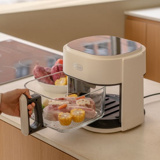 [자일렉] 대용량 글라스 에어프라이어 6L ZL-241GA