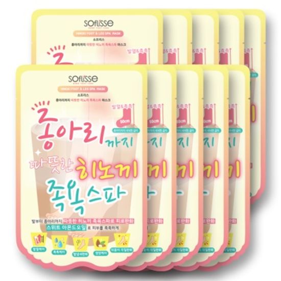 소프리스 히노끼 종아리까지 따뜻한 족욕 스파 10매