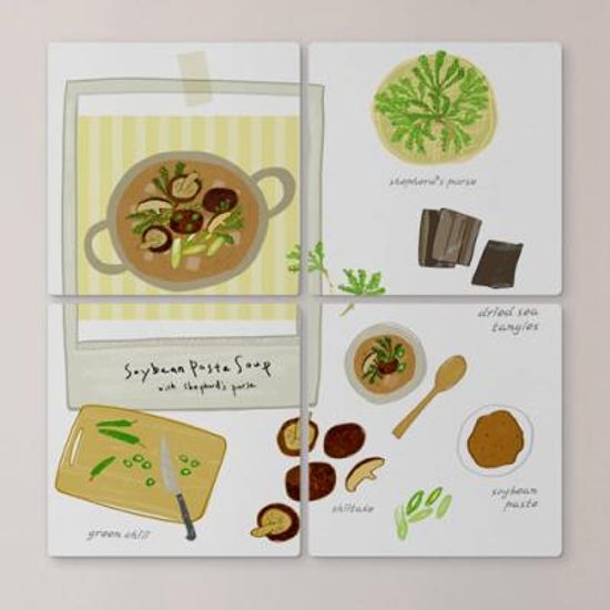 cf634-멀티액자_된장찌개의재료