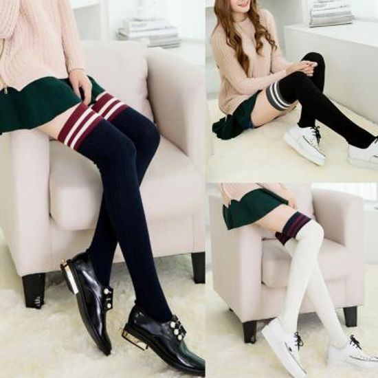 두줄꽈배기 니삭스 골프 스포츠여성