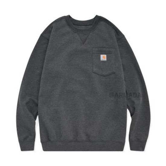 칼하트 103852 포켓 맨투맨 티셔츠 차콜