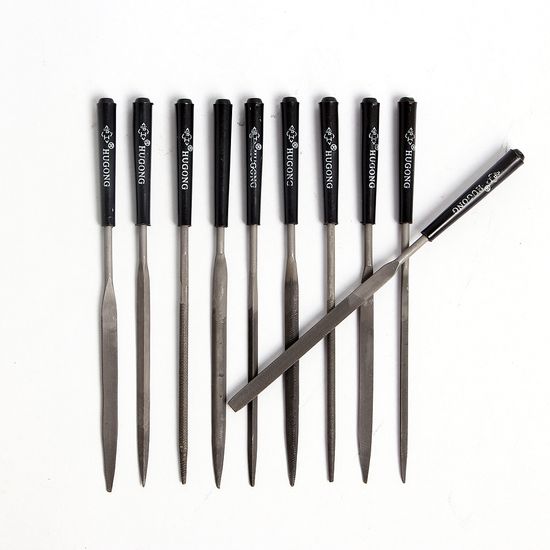 10종 정밀 야스리 세트 연마 세공 연마봉