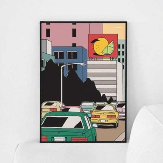 올드스타일 메탈 액자/ 포스터 액자 (A3,A2,A1)