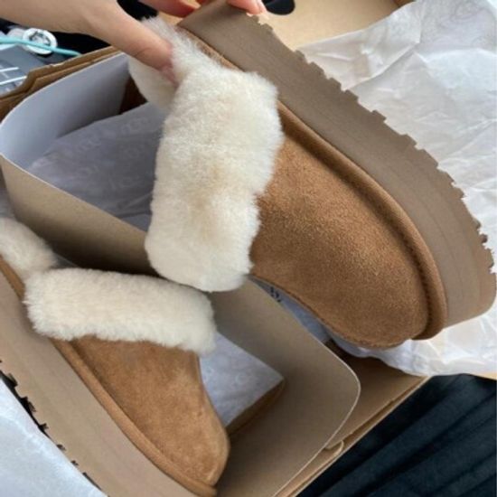 높은 굽 보들보들 퍼안감 데일리 키높이 어그슬리퍼