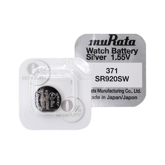무라타 371(SR920SW)(1알) 시계건전지 1.55V(W648EB0)