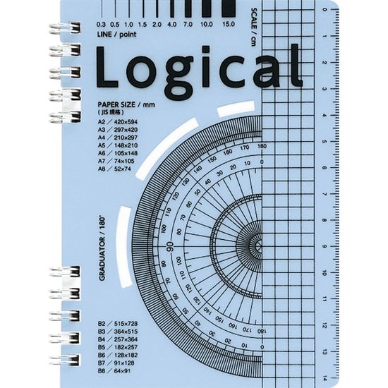 나카바야시 스케일커버 B5 80매 로지컬 스프링노트