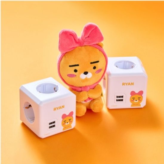 카카오 멀티탭 프렌즈 파워큐브 USB 고용량 라이언