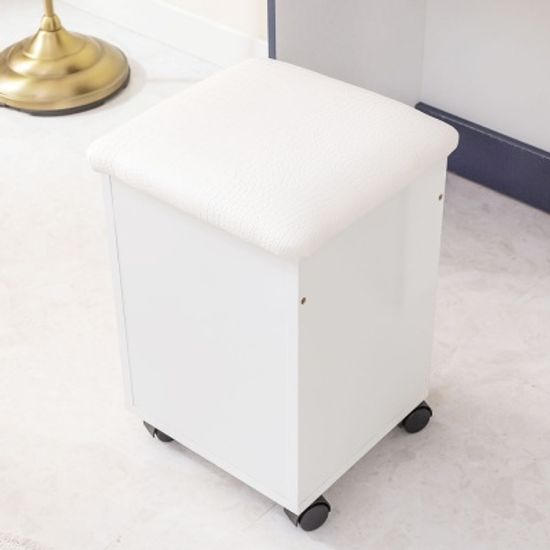 왓슨 수납 화장대 의자 소 이동식 방석의자 (착불)