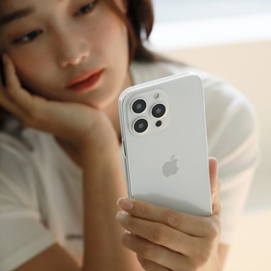 아이폰14 초슬림 카메라풀커버 투명케이스 zero03