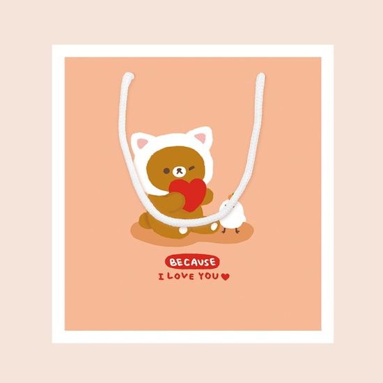  고무고무 버디 캐릭터 쇼핑백 FP17A-1 10매(피치)