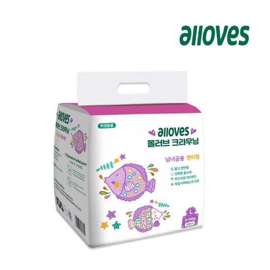 올러브 크라우닝 팬티형 아기 기저귀 1팩
