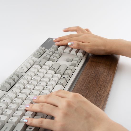 키보드 손목 받침대 호두나무 월넛 팜레스트