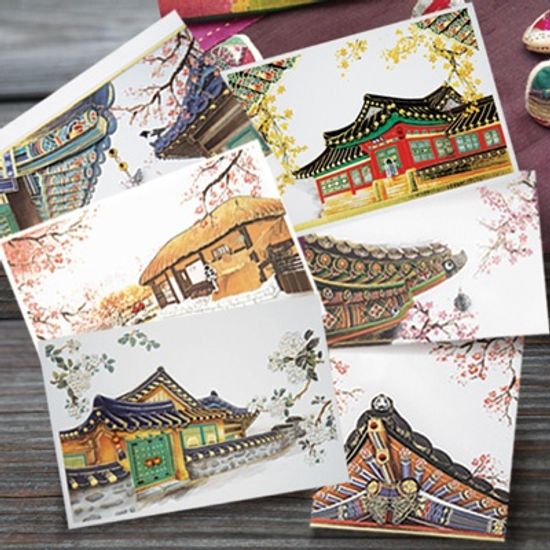 전통가옥 카드 연하장 FT219 (6종)