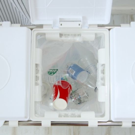 클링 화이트 미니 분리수거함 2P