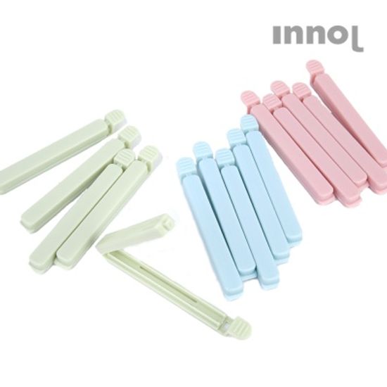 이놀 봉지 밀봉 클립 밀폐 집게 5P