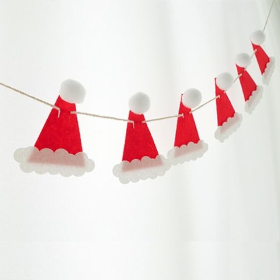 크리스마스 산타모자 가랜드
