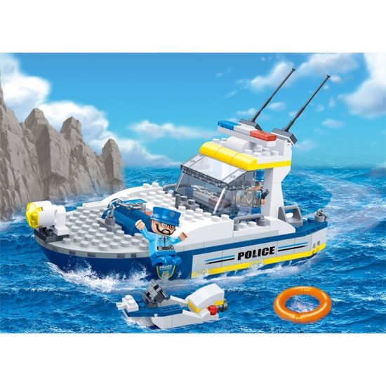 반바오 조립블록시티 경찰 경비정 모형 만들기