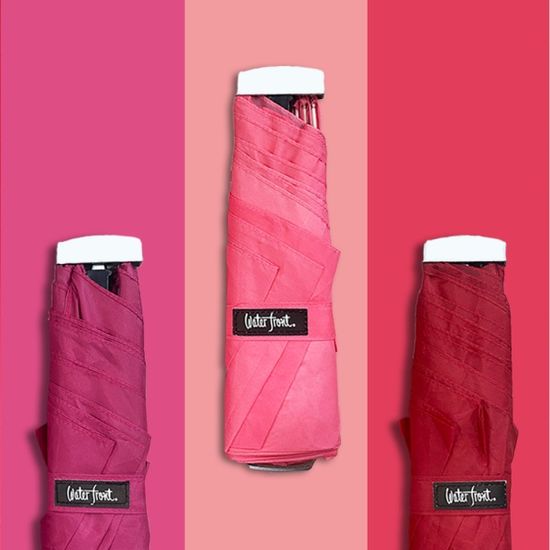 워터프론트 초경량 수동 무지 경량 3단 우산