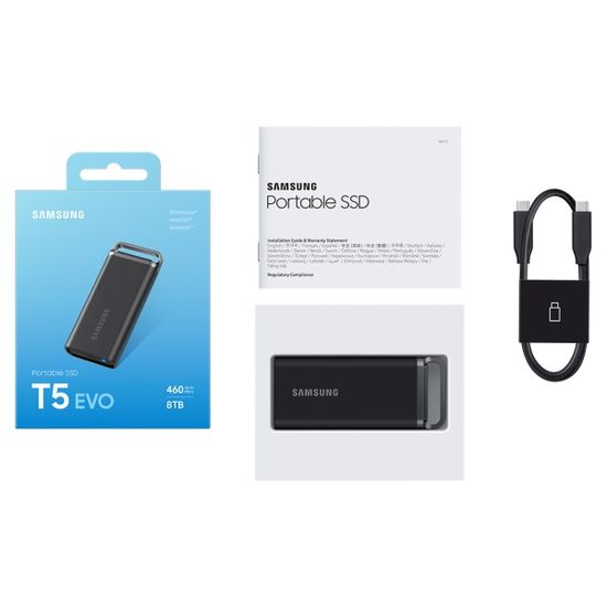 삼성전자 삼성 T5 EVO 외장SSD 포터블 8TB MU-PH8T0S