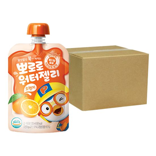 팔도 뽀로로 워터젤리 오렌지 120ml 40팩