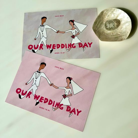 웨딩데이 포스터 OUR WEDDING DAY