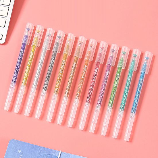 [팬시투데이]은하수 반짝이 젤펜 12색세트(1.0mm)