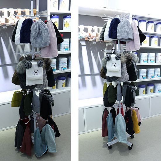 매장 악세사리 스카프 회전 진열대 행거 진열장 앵글