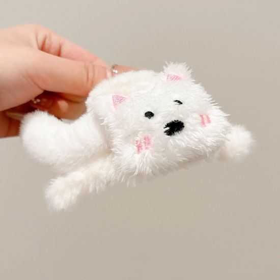 강아지 인형 집게핀 머리집게 헤어클립 헤어집게핀
