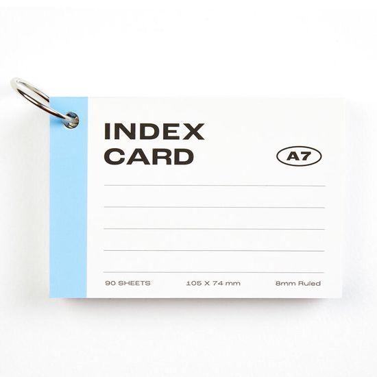 아트박스 인덱스카드 A7 블루
