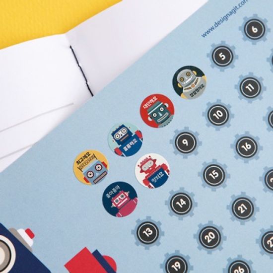 [기성]칭찬스티커 15mm 3장 150개