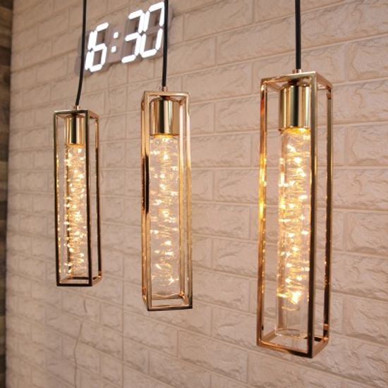 페이브 3등 펜던트 (LED 은하수 전구 포함)