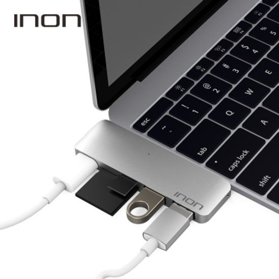 아이논 USB 3.0 C타입 5in1 멀티허브 맥북 IN-UC410C
