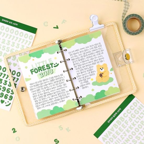 또박또박 숫자 스티커 10가지 컬러 세트