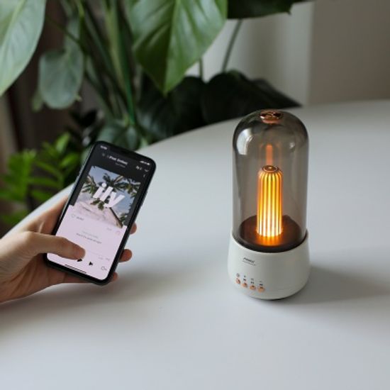 [무아스] 레트로 무선 스피커 무드등 캠핑 조명