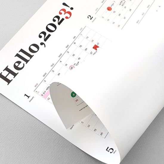 제이로그 Hello,2023 포스터 캘린더 (한장달력)