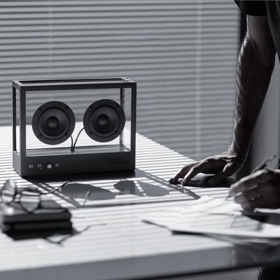 북유럽 아크릴 카세트 빈티지 블루투스 5.0 서브우퍼 스피커 2color