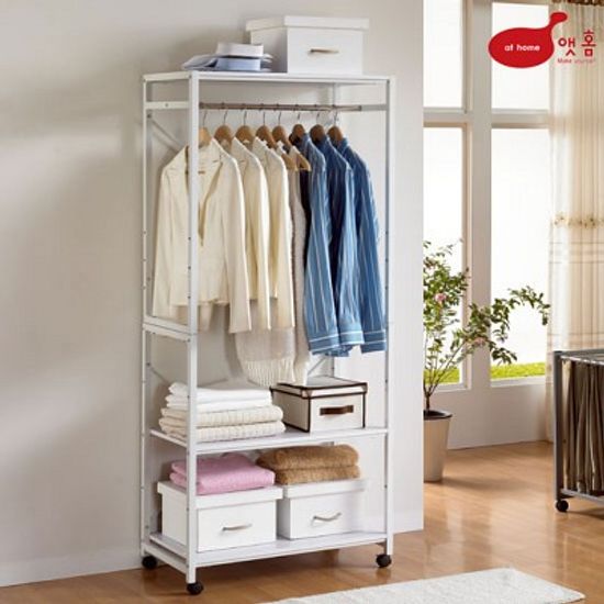 앳홈 스틸 수납 and 행거 and 옷걸이 RX-1022