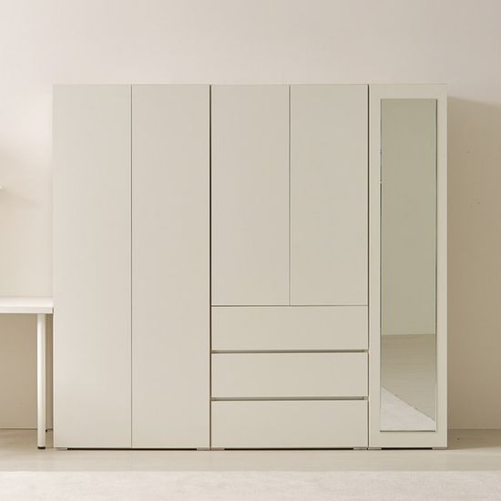 보루네오 오브제 LPM 키큰장_푸시 2000 거울 옷장세트