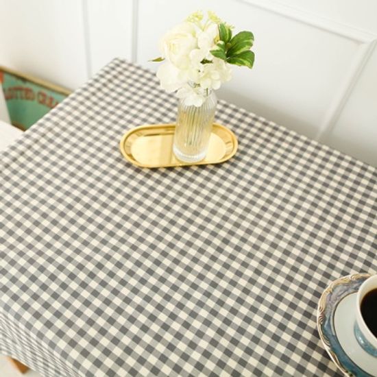 멜란체크 그레이 방수식탁보 테이블보