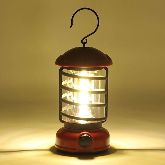 COB 레트로 감성 캠핑랜턴 L3(레드) 낚시 야외랜턴