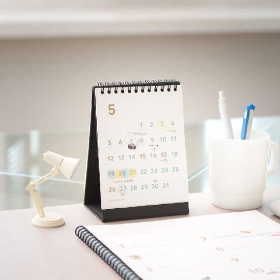 바이풀디자인 데스크 캘린더 미니 2024년