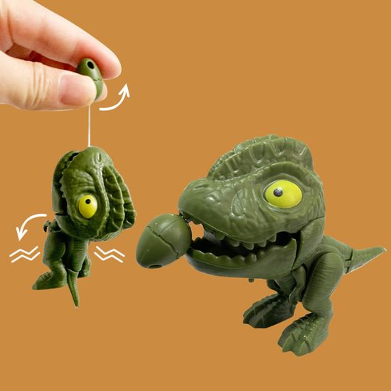 귀여운 상어 공룡 줄을 타고 움직이는 장난감 키링